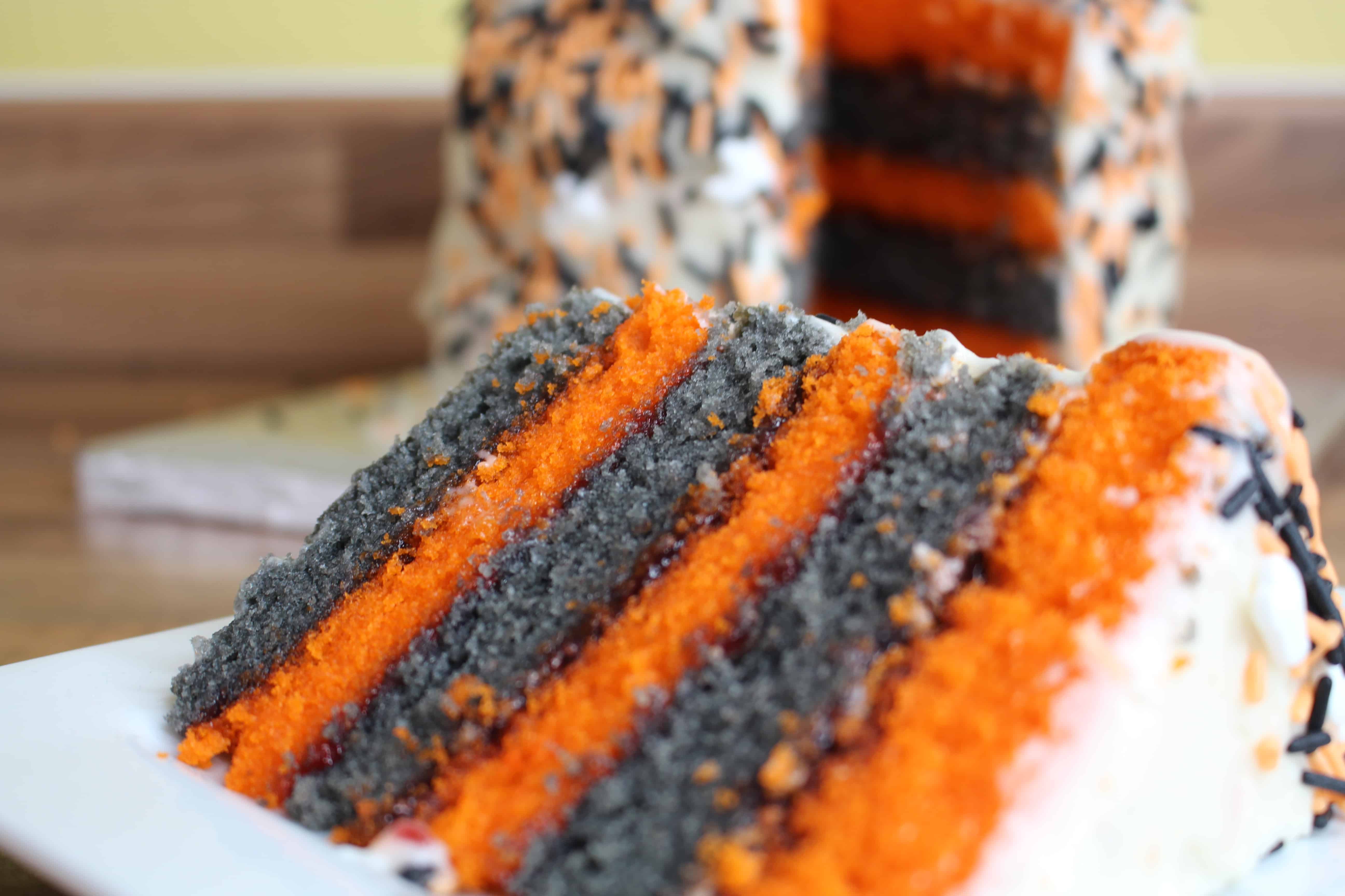 Triple-Layer Halloween Cupcakes - Cinnamon and Sugar